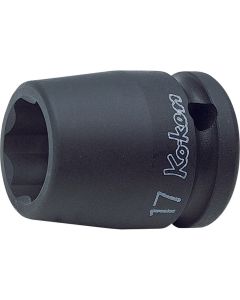 KKN14410M-19 image(0) - Ko-ken USA 14410M-19 1/2 Sq. Dr. Socket 19mm Surface Drive Length 38mm