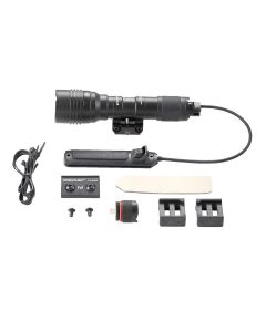 STL88066 image(0) - Streamlight ProTac Rail Mount HL-X Multi-Fuel Long Gun Light - Includes remote switch, tail switch, remote retaining clips, M-LOK mount, mounting hardware and 2 CR123A lithium batteries - Black