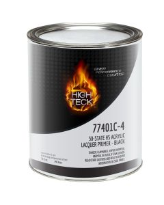 High Teck Products 77401C-4 50 State High Solids Acrylic Lacquer Primer-Black-QT