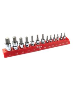 TIT85530 image(1) - Titan 13 pc. SAE HEX Bit Socket Set