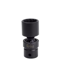 SUN232UZ image(0) - SUNEX 1/2" Dr. 1" 12 Point Universal Impact Socket