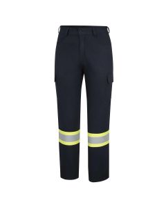 OBRZFJ219-32X32 image(1) - OBERON Cargo Pants - Hi-Vis FR/Arc-Rated 7.5 oz 88/12 - StarTech Tape - Navy - Size: 32X32