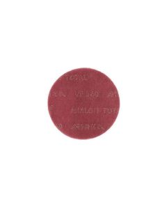 MRK18241360 image(0) - Mirka Abrasives Mirlon Total 18241360 Plain Attachment Sanding Pad, 6 in Dia, Red, 360 Grit, Very Fine Grade