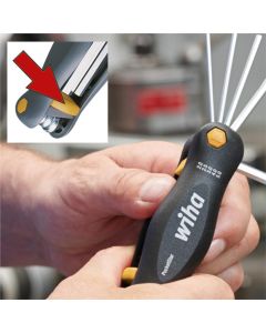 WIH35197 image(4) - Wiha Tools 9 Piece PocketStar Fold-Out Hex Key Set - SAE