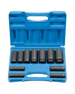 GRE1311SD image(1) - Grey Pneumatic 1/2" Drive 11 Piece Deep Set - 8 Point