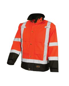 Pioneer Pioneer - Ripstop Waterproof Safety Jacket - Hi-Vis Orange - Size Large