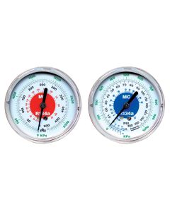 MSC86500 image(1) - Mastercool 3 1/8" REPL GAUGE R134A HIGH SIDE 80MM