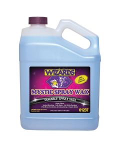 Wizards Products Mystic Spray Wax 01237 Slick Finish Detailer, 1 gal Can, Off-White
