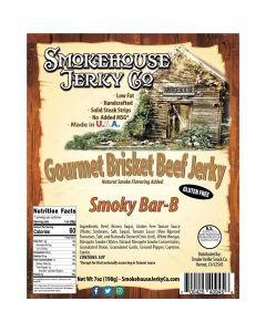 THS409456 image(0) - Tender Heifer Snack Co. Smoky BBQ Gourmet Beef Brisket Jerky - 7 Ounce