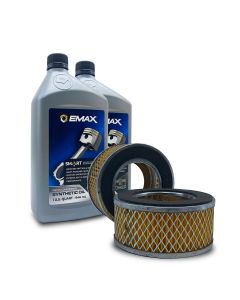 EMXFKIT008WB image(0) - Emax Compressor 1-5 YR Warranty Filter Maintenance kits for 5hp - 10hp Compressors, includes (2) Quarts of Synthetic OIL004 and (2) Air FILTER057 (8) Silencer FILTER107