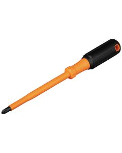 KLE6856INS image(0) - Klein Tools Insulated Screwdriver, #1 Phillips, 6-Inch Round Shank