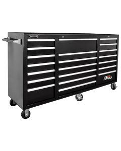 Homak Manufacturing 72 in. H2Pro Series 21 Drawer Rolling Cabinet, Black