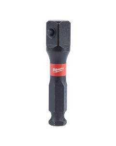 MLW48-32-5100 image(1) - Milwaukee Tool SHOCKWAVE Lineman's 7/16" to 1/2" Impact Socket Adapter