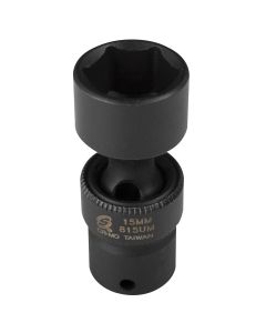 SUN815UM image(2) - SUNEX SOC 15MM 1/4D IMP UNIV 6PT