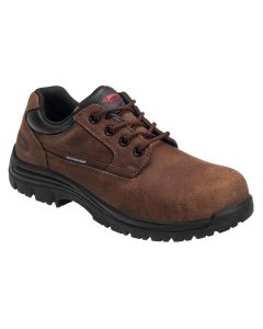 Avenger Foreman Oxford Series - Men's Mid Top Slip-On Boots - Composite Toe - IC|EH|SR - Brown/Black - Size: 7.5W