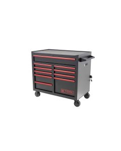 KTI75132 image(1) - K Tool International Tool Box 41 Inch Premium 10 Drawer Double Bay 1,000 Pound (Matte Black)