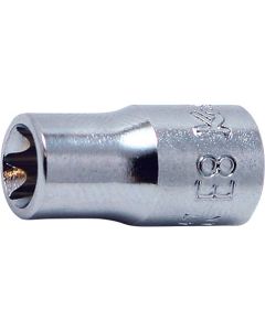 KKN2425-E12 image(0) - Ko-ken USA 1/4 Sq. Dr. TORX E12 Socket - Length 23mm