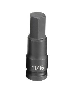 Grey Pneumatic 1/2" Drive x 11/16" Hex Driver