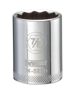 DEWALT 001Pc 12Dr Socket-12Pt-7/8