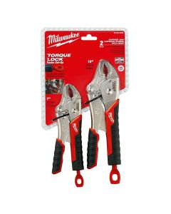 MLW48-22-3402 image(2) - Milwaukee Tool 2 Pc. 7" & 10" TORQUE LOCK CURVED JAW LOCKING PLIERS SET WITH GRIP