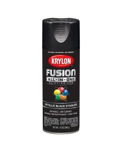 DUP2790 image(0) - Krylon Metallic Black Stainless 12 oz.