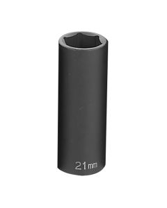 GRE2021MD image(1) - Grey Pneumatic 1/2" Drive x 21mm Deep Socket