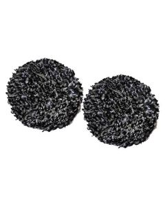 WZP11230 image(0) - Wizards Products 11230 Buffing Pad, 3 in Overall Dia, Hook and Loop, Black