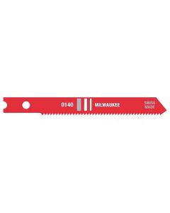 Milwaukee Tool 2-3/4" METAL CUTTING JIG SAW BLADES, 24 TPI, HIGH SPEED STEEL, U-SHANK, (5-PK)
