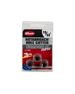 BLR11114KX image(0) - Blair 15/32" Karbon X Rotabroach Cutters - 3PK (11114KX)