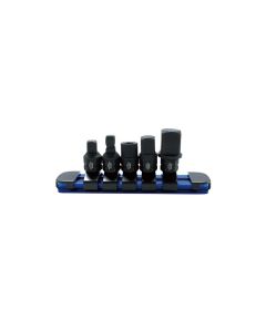 Astro Pneumatic 5 Piece 1/4 Inch Nano Drive Size Adapter Set