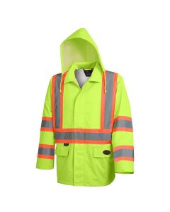 SRWV1081360U-3XL image(0) - Pioneer Pioneer - Hi-Vis Safety Rainwear Jacket - Yellow/Green - Size 3XL