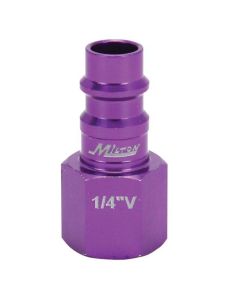 MIL761VC-20 image(0) - Milton Industries ColorFit HighFlowPRO Plugs, V-style Purple, 1/4" NPT Female