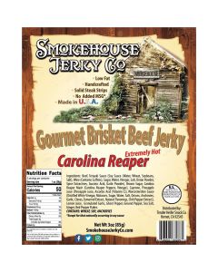 THS608603-662665 image(0) - Tender Heifer Snack Co. Carolina Reaper Brisket Beef Jerky - 3oz