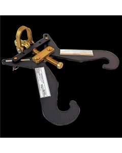 SRWFS512I-GY-6FT image(0) - FALL SAFE Lanyard - STRETX Series - Shock-Absorbing - Twin Leg - Aluminum Rebar Hooks - Length:  6-feet