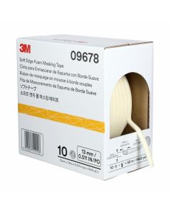 MMM9678 image(0) - 3M Soft Edge Foam Masking Tape, 09678, 1/2 in x 165 ft (13 mm x 50 m), 1 roll per box
