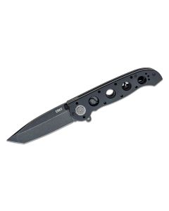 CRKM16-04DB image(0) - CRKT (Columbia River Knife) M16-04DB D2 Stonewash Plain Blade Assisted Folding Knife with Deadbolt Lock Aluminum Handle - Black