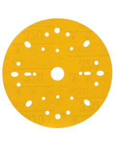 3M  Hookit Gold Abrasive Disc 09287, 320, 6-inch (150mm), Dust-Free