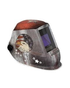 JCK47103 image(1) - Jackson Safety Welding Helmet - Auto Darkening - Nylon - 3.94" x 2.36" Viewing Area - Shade 4/5-13 Variable ADF 1/1/1/1 - 370 Speed Dial Headgear - Freedom Graphics