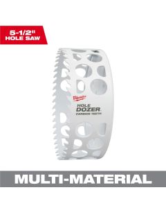 Milwaukee Tool 5-1/2 Inch HOLE DOZER with Carbide Teeth Hole Saw