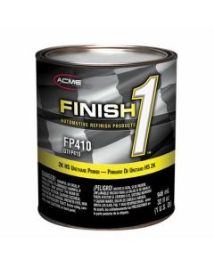 FNHFP410-4 image(0) - Finish 1 Automotive Refinish Products FP410-4 High Build 2K HS Urethane Primer, 1 qt Can, Gray, 4:1 Mixing