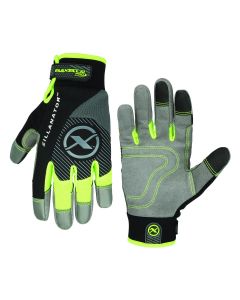 LEGGH361PXXL image(0) - Legacy Manufacturing Flexzilla&reg; Pro High Dexterity Zillanator Gloves, Synthetic Leather, Gray/Black/ZillaGreen&trade;, XXL