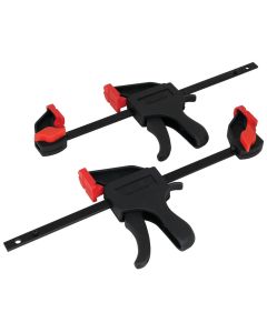 WLMW3943 image(0) - Wilmar Corp. / Performance Tool 2 Piece 4" Ratcheting Bar Clamp