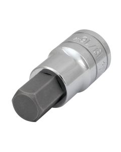 WLMW32882 image(1) - Wilmar Corp. / Performance Tool 1/2" Dr. 9/16" Hex Bit Socket