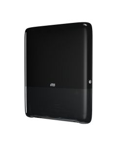 TOR552538 image(0) - Tork Molnlycke PeakServe Mini Continuous 552538 Dispenser, 4 in L x 19.3 in H x 14.4 in W, Plastic, Black