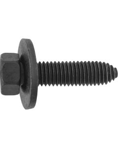 AUVECO 11641 Hex Head Sems CA Point Body Bolt, M10 x 1.5 mm x 40 mm L x 15 mm Across Flats, Phosphate