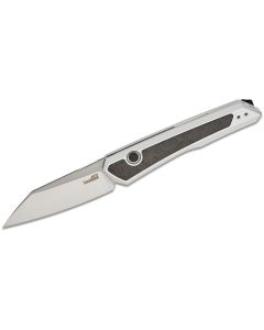 KER7050 image(2) - Kershaw Launch 20 Automatic Push-Button Lock Reverse Tanto Blade EDC Folding Knife - Gray and Black - $1000 Min Vendor Direct Auto Knives Only. Cannot Ship to CA, CT, DE, MN. Contact Sales Rep.