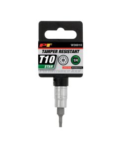 WLMW36910 image(1) - Wilmar Corp. / Performance Tool 1/4" Dr. T10 TR Star Bit Socket