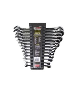 KTI45900 image(6) - K Tool International Wrench Set 13 Piece SAE Ratcheting Reversible