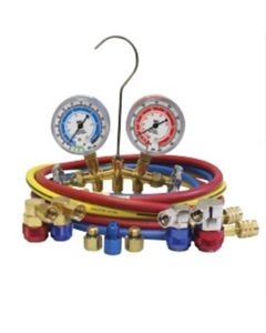 Mastercool 134A / 1234YF Dual brass gauge set
