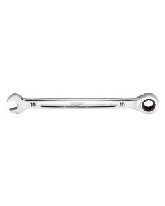 MLW45-96-9310 image(1) - Milwaukee Tool 10MM Metric Ratcheting Combination Wrench, 12-Point, Steel, Chrome